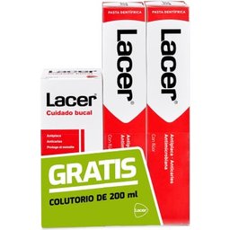 Dentifrice 2x125ml+ Bain de bouche 200ml