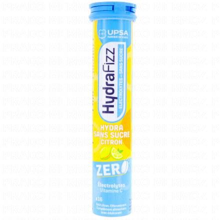 Hydrafizz Hydra Sans Sucre Goût Citron x16 Comprimés