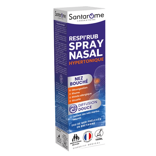 Spray Nasal Décongestionnant Pour les nez bouchés 100 ml
