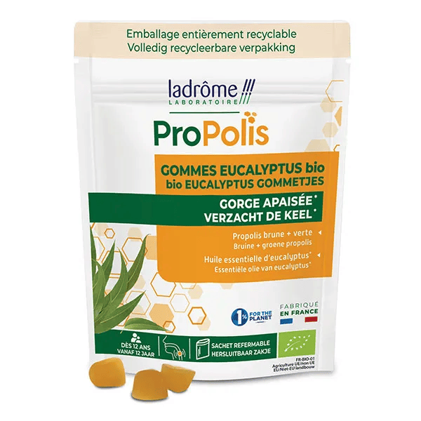 Gommes Propolis Eucalyptus Doypack Bio 45 gr