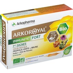 Arkoroyal Immunité Fort Bio 20 Ampoules