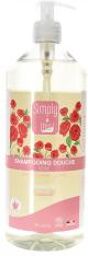 Shampoing Douche Rose Biologique 1 Litre - Flacon-Pompe 1000 ml