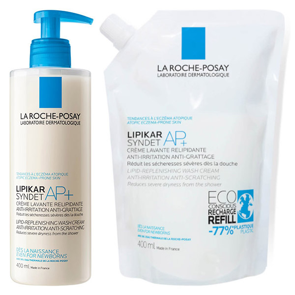 Lipikar Syndet AP+ 400ml & Lipikar Syndet AP+ Ecorecharge 400ml