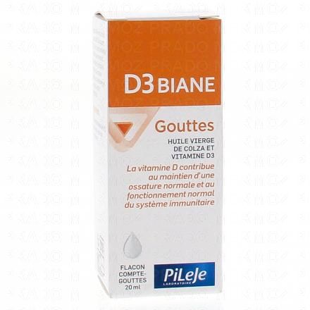 D3 biane vitamine D flacon-gouttes 20ml