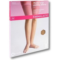 Farmalastic Bas Long (A-F) Compression Normale Pointe Ouverte TG 1 Paire