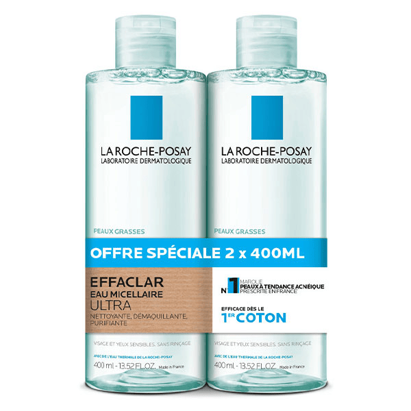 Effaclar Eau Micellaire Ultra Purifiante 2 x 400ml