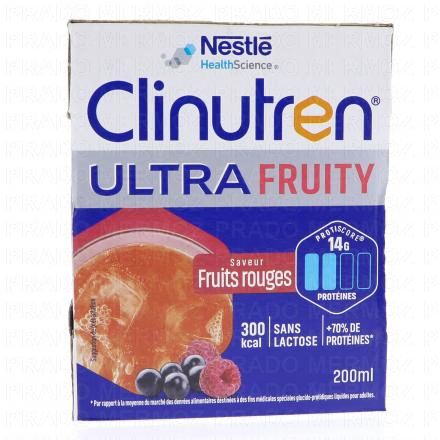 Boisson Ultra Fruity brique 4x200ml saveur fruits rouges