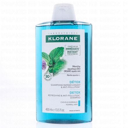 Menthe aquatique bio - Shampooing détox anti-pollution flacon 400ml