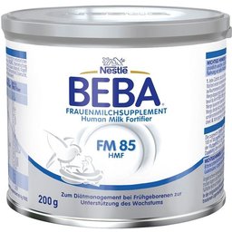 Nestlé Beba® Supplément au lait maternel FM 85 dès la naissance selon les instructions du médecin