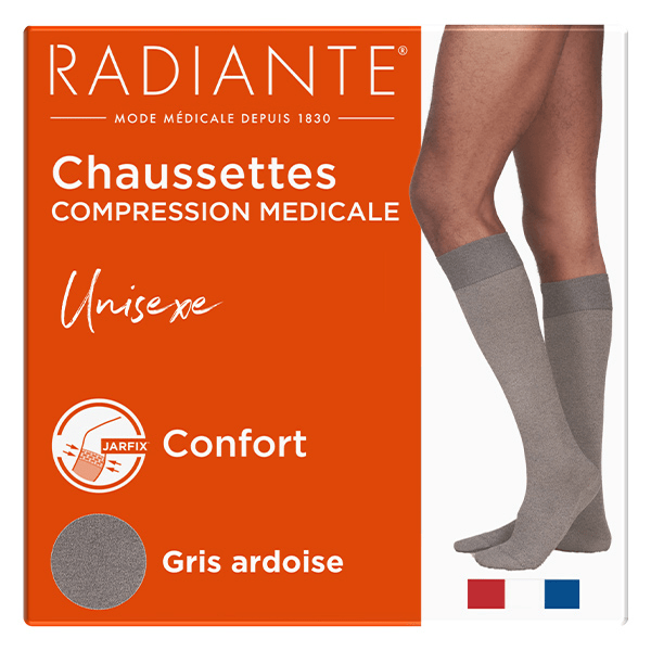 Chaussettes de compression Gris Ressource Taille 2 Classe 2