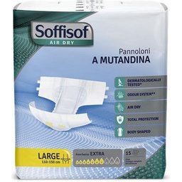 Air Dry Couche Culotte Extra Taille L 110-150cm 15uts