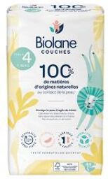 Couches Naturelles 44 Couches Taille 4 (7-18 Kg) - Paquet 44 couches