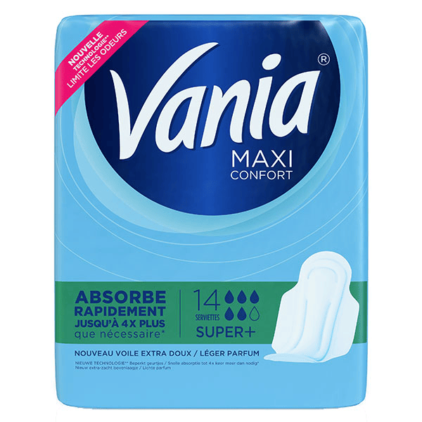 Maxi Serviettes Périodiques Confort Super+ 14 protections