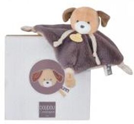 Réglisse le Chien Doudou Carré - Boîte 1 doudou