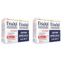 Etiaxil - Déodorant Détranspirant - Traitement Transpiration Excessive - Aisselles - Extreme - Peaux Normales - 15 ml Lot de 2