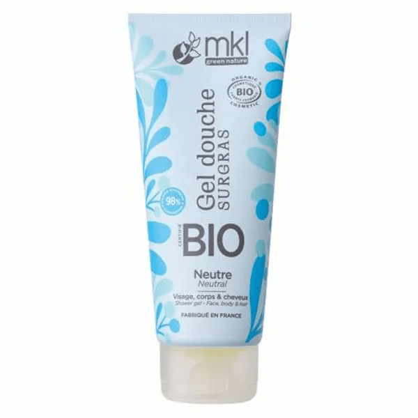 MKL Gel Douche BIO Sans Parfum, cheveux, visage et corps 200ml