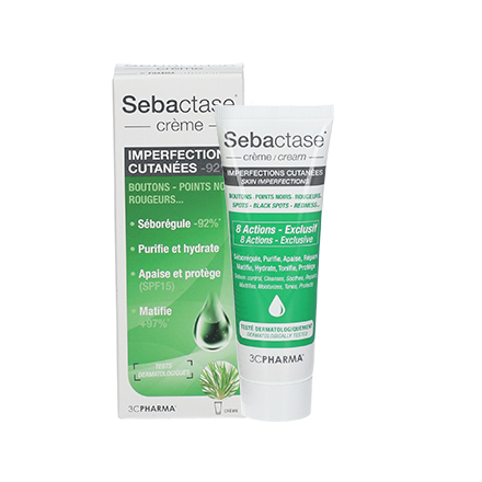 3C PHARMA Sebactase - Crème imperfections cutanées tube 50ml