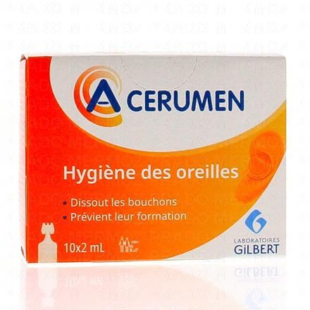 A CERUMEN Hygiène auriculaire boîte de 10 unidoses de 2 ml