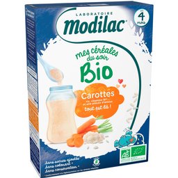 Mes Céréales Du Soir Bio Carottes 4 Mois 250g