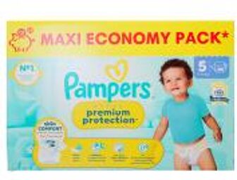 Premium Protection Skin Comfort Taille 5 Maxi Pack 80 Couches (11-16 kg) - Carton 80 couches