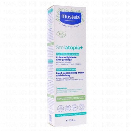 Stelatopia+ - Crème relipidante anti-grattage bio 150ml