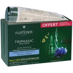 René Furterer Triphasic Reactional 12 Ampoules + Shampooing 100ml