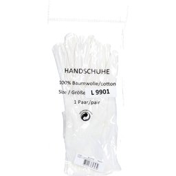 Hausella Gants en coton blanc taille L