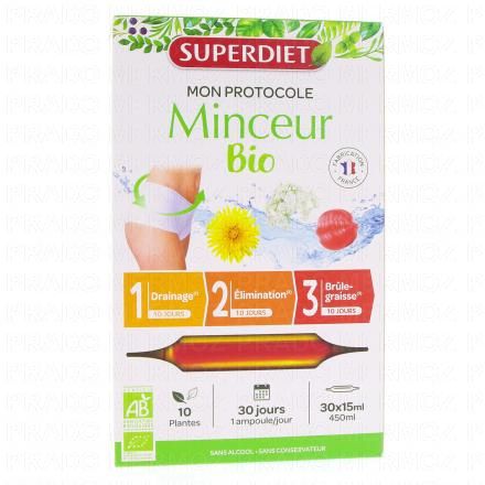 Protocole minceur 30 ampoules de 15ml