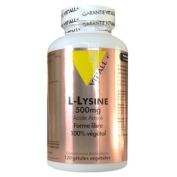 L-Lysine 500mg 120 gélules végétales