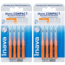 Inava® Mono Compact Brosses interdentaires 1,2 mm, orange
