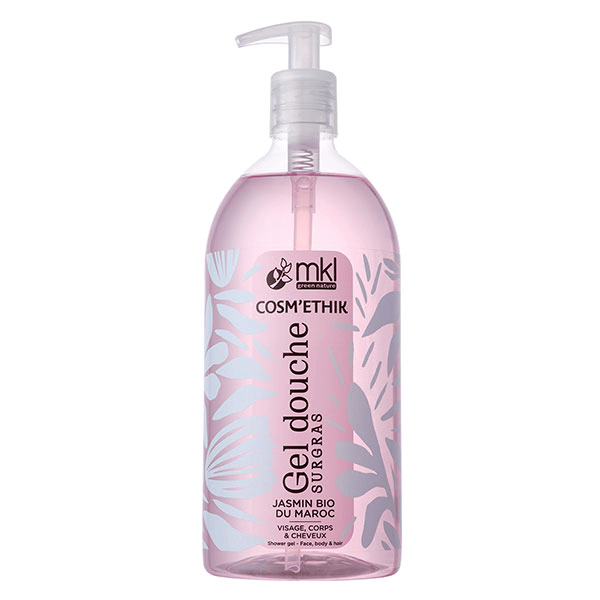Gel Douche Jasmin Bio du Maroc Cosm'ethik 1L