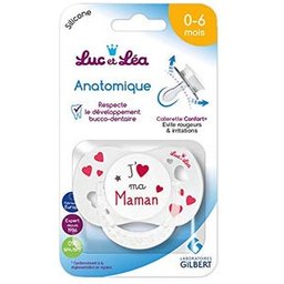 Luc et Lea Chupete Silicona J'Aime Mon Papa 0-6 Meses 1ud