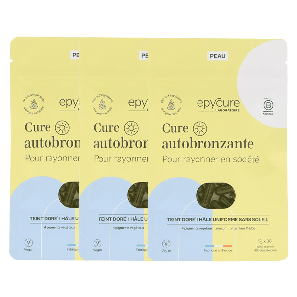 Cure Autobronzante 3 Mois Rapide Sans Exposition Solaire Pour un Teint Doré et Uniforme