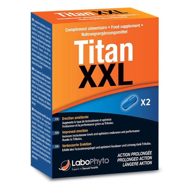 TITAN XXL - stimulant sexuel rapide action prolongée - 2 gélules