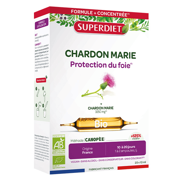 Chardon Marie Bio 20 ampoules de 10ml