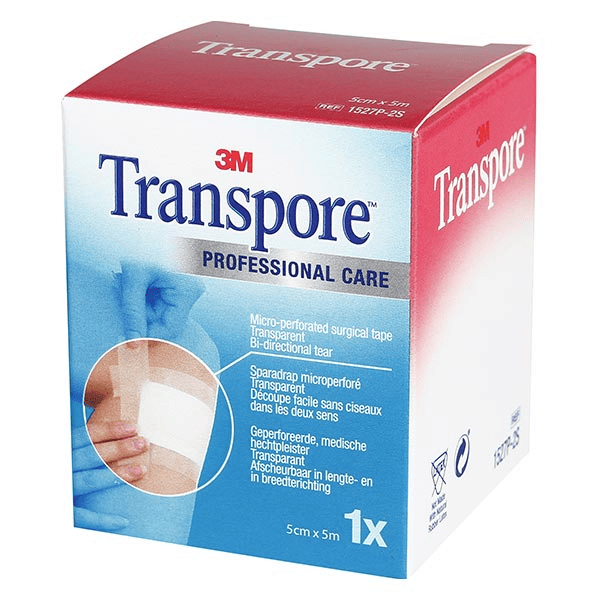 Transpore Sparadrap Microporeux Plastique 50mm x 5m