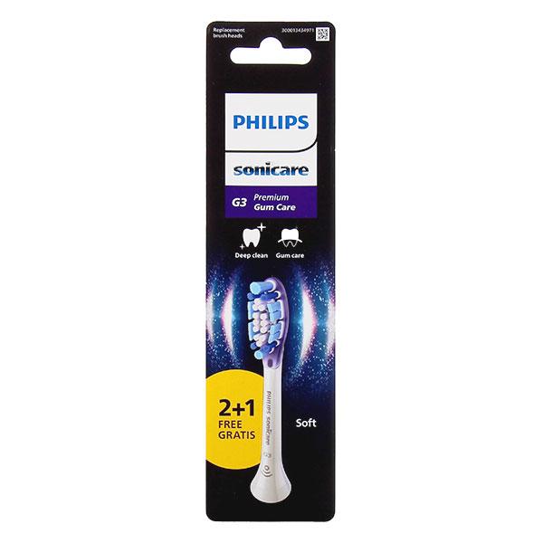 Sonicare Premium Gum Care Têtes de Brosses Blanches 3 unités