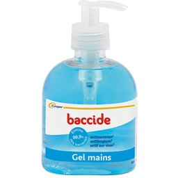 Baccide - Gel hydroalcoolique - Elimine 99,9% des virus et - 96,8% d'eau et d'ingrédients d'origine végétale - Fabriqué en France - 300ml