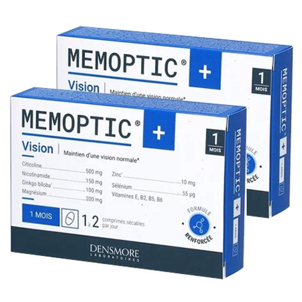 Mémoptic+ Maintien de la Vision et Mémoire - Cure de 2 mois - Lot de 2 x1 mois