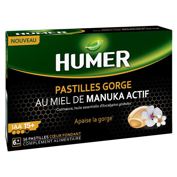Pastilles Gorge Miel de Manuka Actif dès 6 ans 16 pastilles