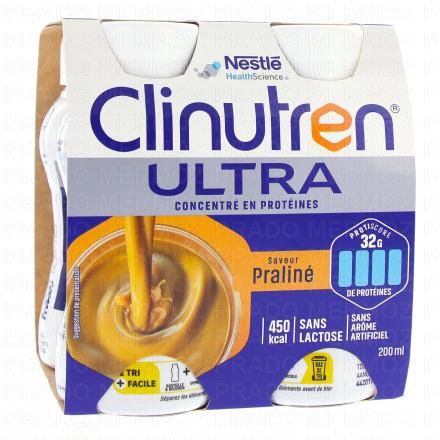 Ultra concentré en protéines saveur praliné sans lactose 4x200ml
