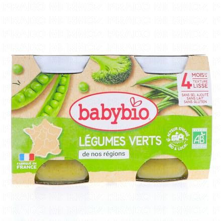 Légumes - Petits pots légumes verts bio +4mois 2x130g