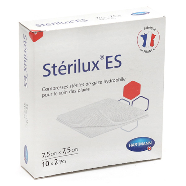 Sterilux ES Compresses 10 sachets x2 7.5cmx7.5cm