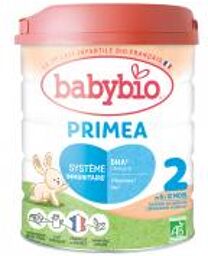 Primea 2 au Lait de Fermes Françaises de 6 à 12 Mois Bio 800 g - Boîte 800 g