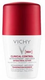 Clinical Control 96H Détranspirant Anti-Odeur Transpiration Excessive 50 ml - Flacon-Bille 50 ml