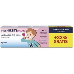 Fluor-Dentifrice à la fraise 100ml