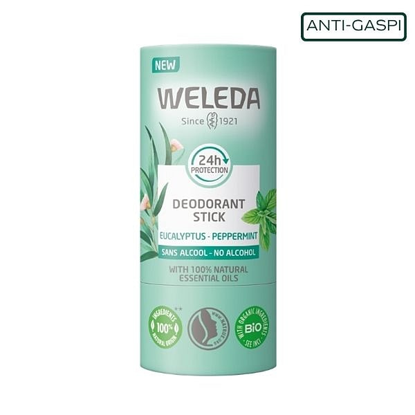Déodorant solide 24H Eucalyptus Menthe poivrée - Weleda