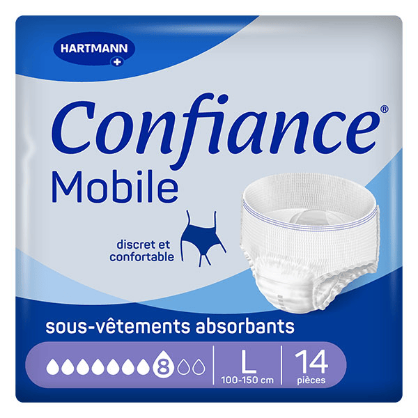Confiance Mobile Absorption 8 Gouttes - Taille L - 14 sous-vêtements