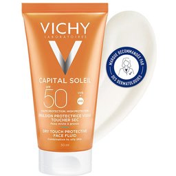 Capital Soleil Emulsion toucher sec Spf50 Tube 50ml