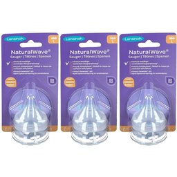 NaturalWave® Lot de 2 tétines péristaltiques débit rapide